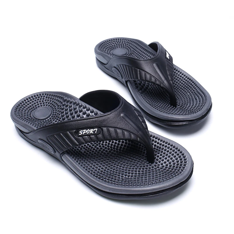 

Men Massage Flip Flops Summer Breathable Beach Shoes Sandals Men Luxury Outdoor Flip Flops High Quality Plus Size46 Men Slippers