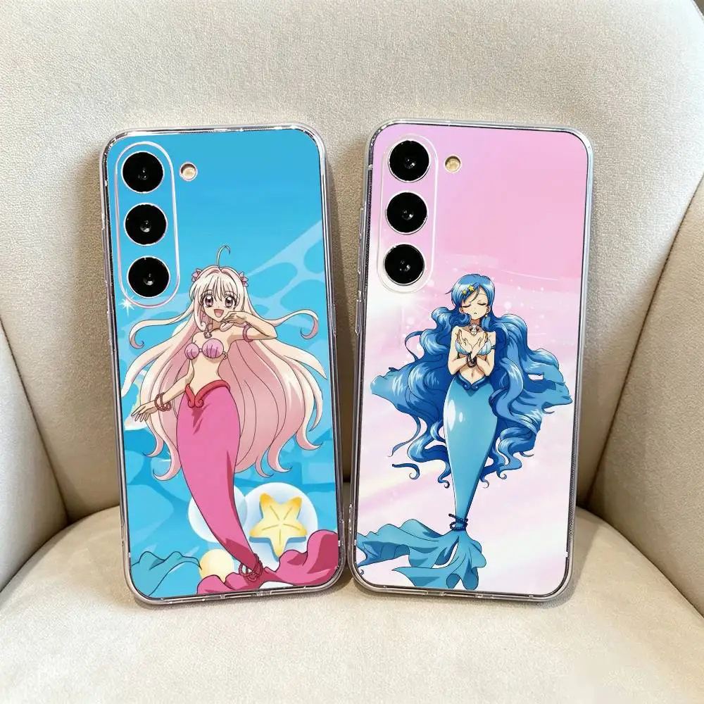 Mermaid Melody Pichi Pichi -Pitch Phone Case For Samsung Galaxy A71,A70,A51,A40,A30,A52 Transparent Cover
