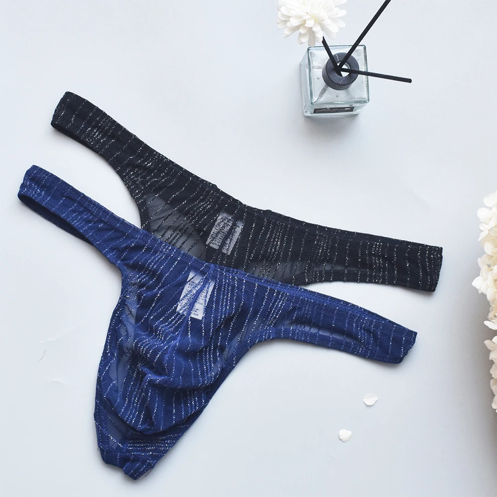 

Men Sexy Sissy Briefs Mesh Sheer Elastic Underwear Man Low Rise UConvex Pouch Ultra-Thin Men's Panties See Throug Underpants Men