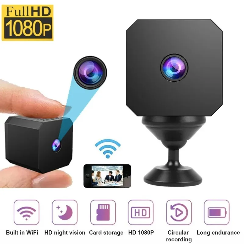 كاميرا صغيرة HD 1080P المنزل كاميرات واي فاي لاسلكية صغيرة أمن الوطن كاميرا للرؤية الليلية عرض عن بعد كاميرا كشف الحركة #1