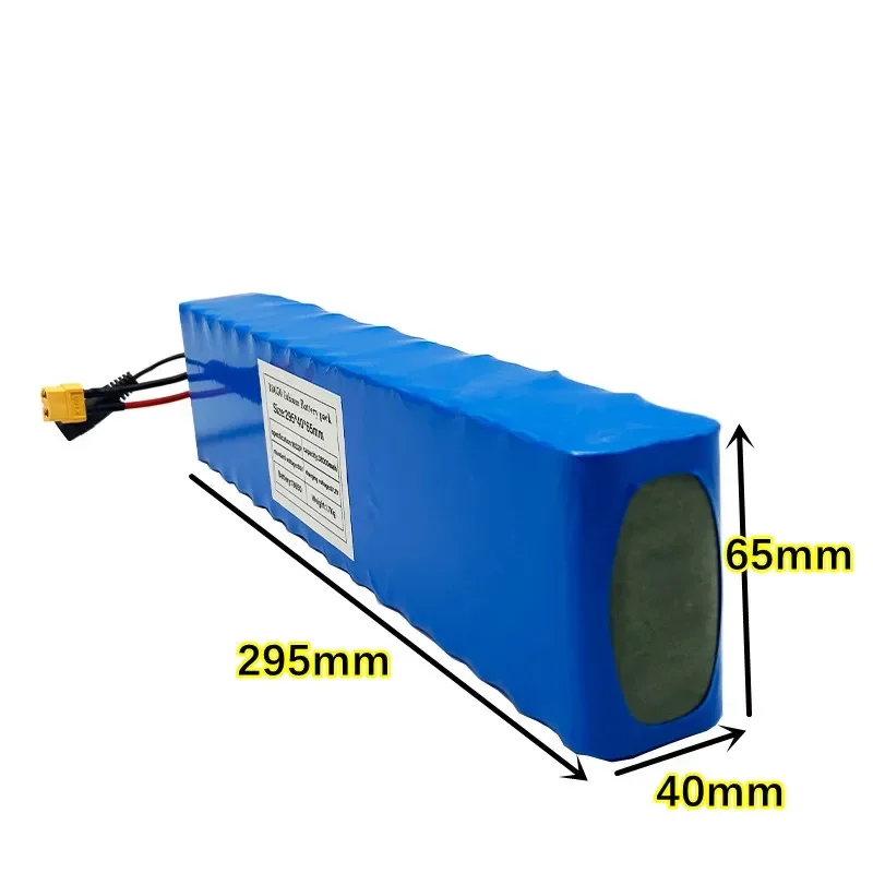 Free shipping 60V 16S2P 38Ah 18650 lithium-ion battery pack 67.2V 38000mAh for electric bicycle scooter, with BMS 1000W+charger