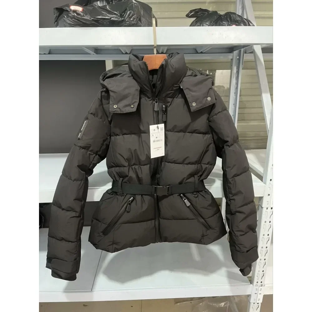 Parkas clásicas cómodas para mujer, abrigo de nieve con cuello levantado y bolsillos delanteros, 4 colores, prendas de vestir para cubrir la calle, invierno 2024