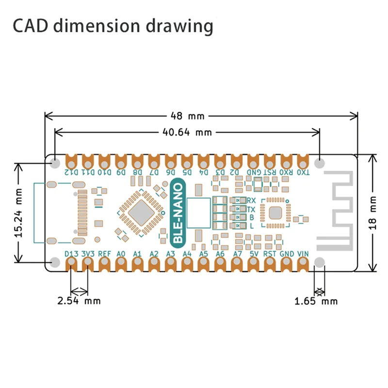 Advanced Suitable For Arduino Nano Upgrade/Integrated CC2540 BLE Bluetooth 4.2/Ble Nano Motherboard Interface Type-C