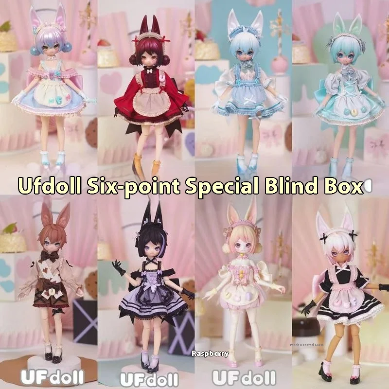 

Ufdoll 6 Points Bjd Special Body Tea Series 24cm Doll 13 Joints Movable Standing Doll Trendy Toy Figure Replacement Accessories