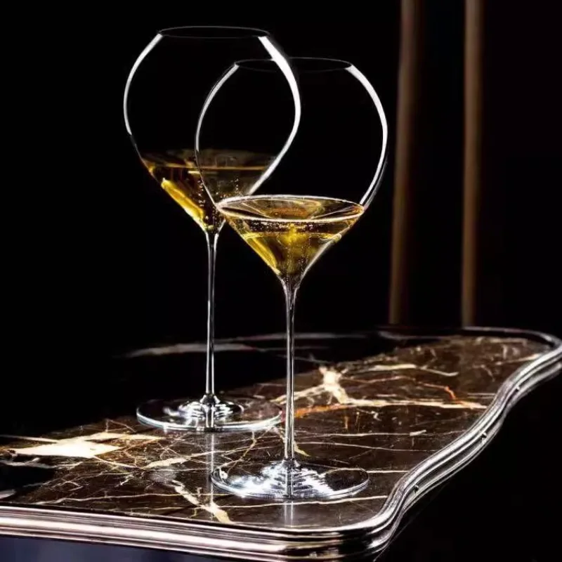 

Тонкие белые бокалы для вина, хрустальные бокалы для шампанского, бокалы для красного вина с каплями воды, высококачественная коктейльная чашка