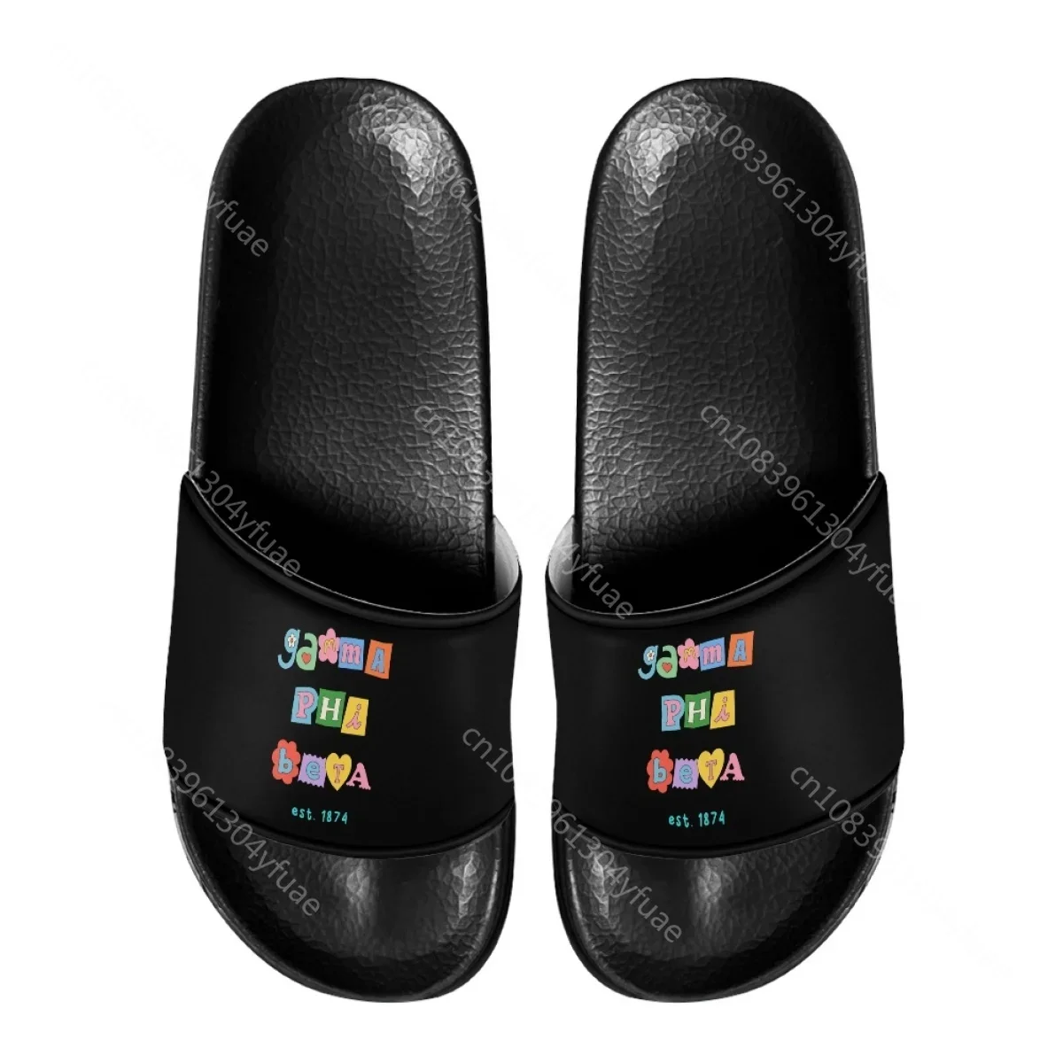 Custom Name Women's Slippers New Fashion Gamma Phi Beta Sorority Gift Light Comfortable Bathroom Slippers For Girls Anti-slip