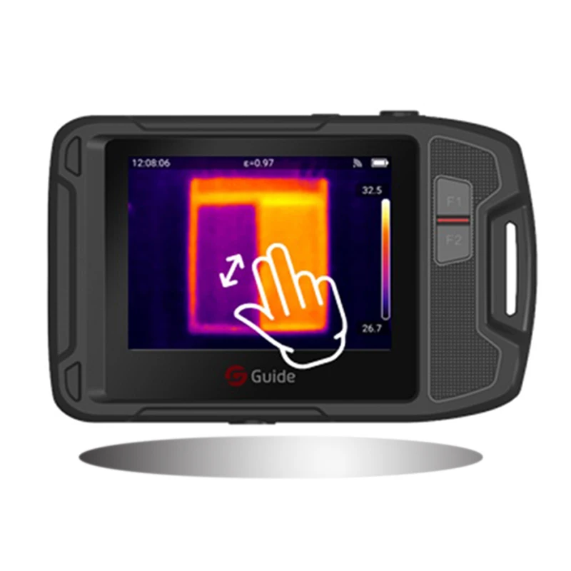 GUIDE-Digital Infrared Thermal Imager Camera, Touch Screen, HD Night Vision Device, Thermal Imaging for Outdoor Hunting