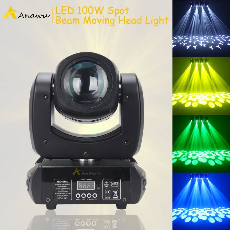 

No Tax 1-12Pcs Moving Head 100W LED Moving head light Beam Spot Moving Head light beam 100w Pattern light with 8 Rotating Prism