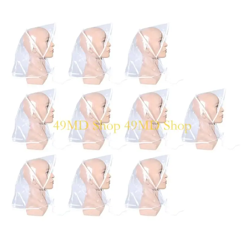 49MD PVC HAIR HAT لظروف الطقس الممطرة في الهواء الطلق استخدام غطاء محرك السيارة واضحة