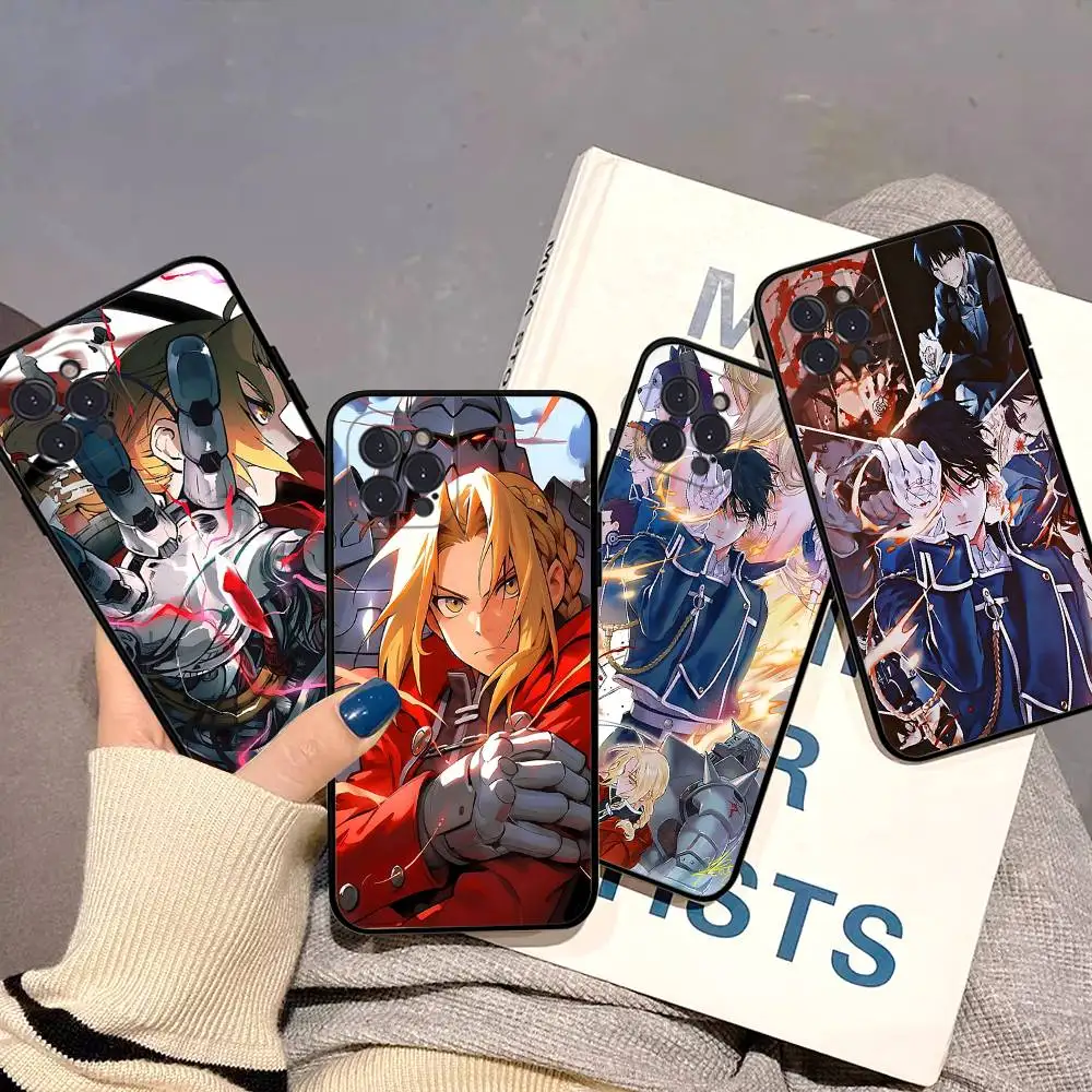 

Fullmetal Alchemist Phone Case For iPhone 16 15 14 11 12 13 Mini Pro XS Max Cover 6 7 8 Plus X Funda Shell