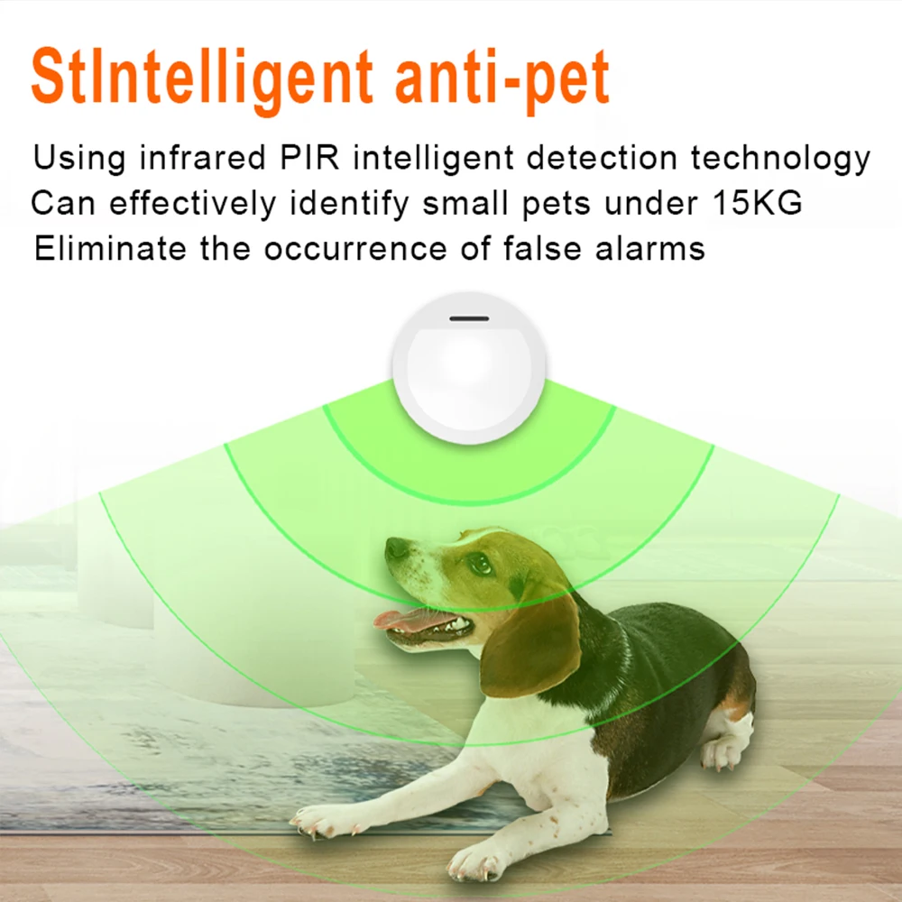 Meian-Detector infrarrojo con Sensor de movimiento, sistema de protección de seguridad con alarma Zigbee3.0, aplicación Tuya Smart Life, necesita