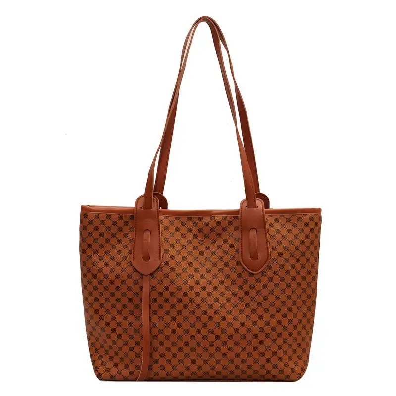 Fashion Women's Tote Shoulder Bag Striped Designer Large Capacity Handbag for Women 2022 New Simple Solid Female Shopper Bags