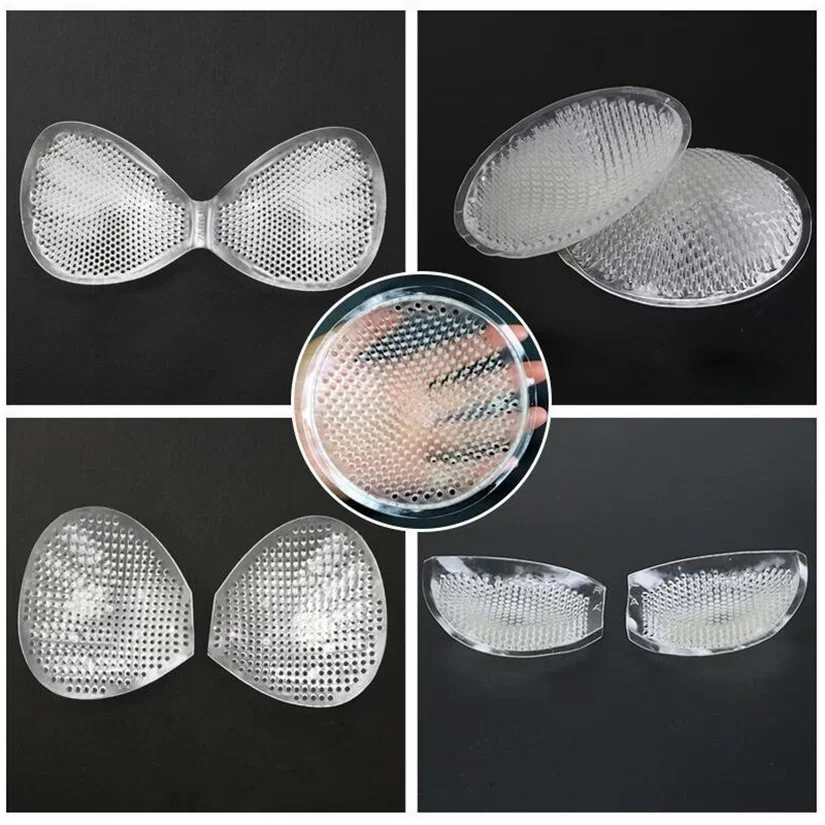 Nipple Pads Push Up Bikini Filling Enhancer Swimsuit Cup Breast Enhancer Push Up Bra Breathable Inserts Chest Silicone Pad Woman