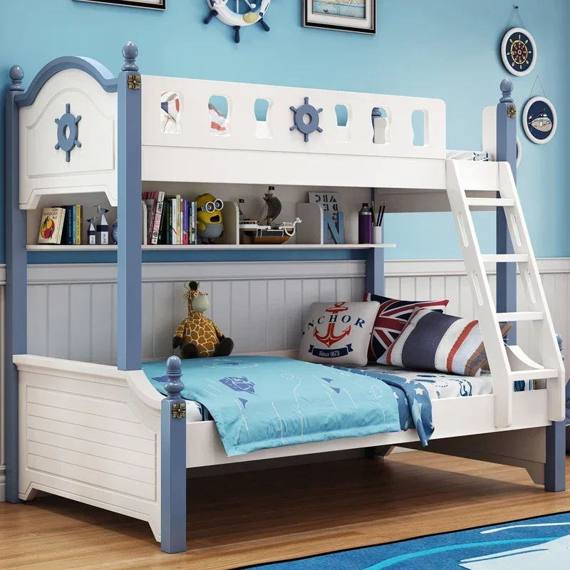 

z Multifunctional Bunk Bed Wood Children Comferter Human Bed Luxury Queen Frame Inteligentes Home Furniture