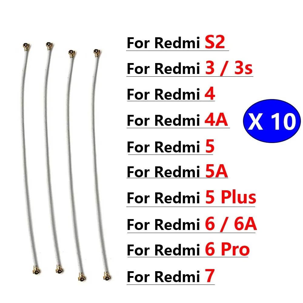 

10Pcs/Lot, For Xiaomi Redmi 3 3S 4 4A 4X 5A 5 Plus 6 6A 7 S2 Inner Wifi Antenna Signal Flex Cable Wire Ribbon
