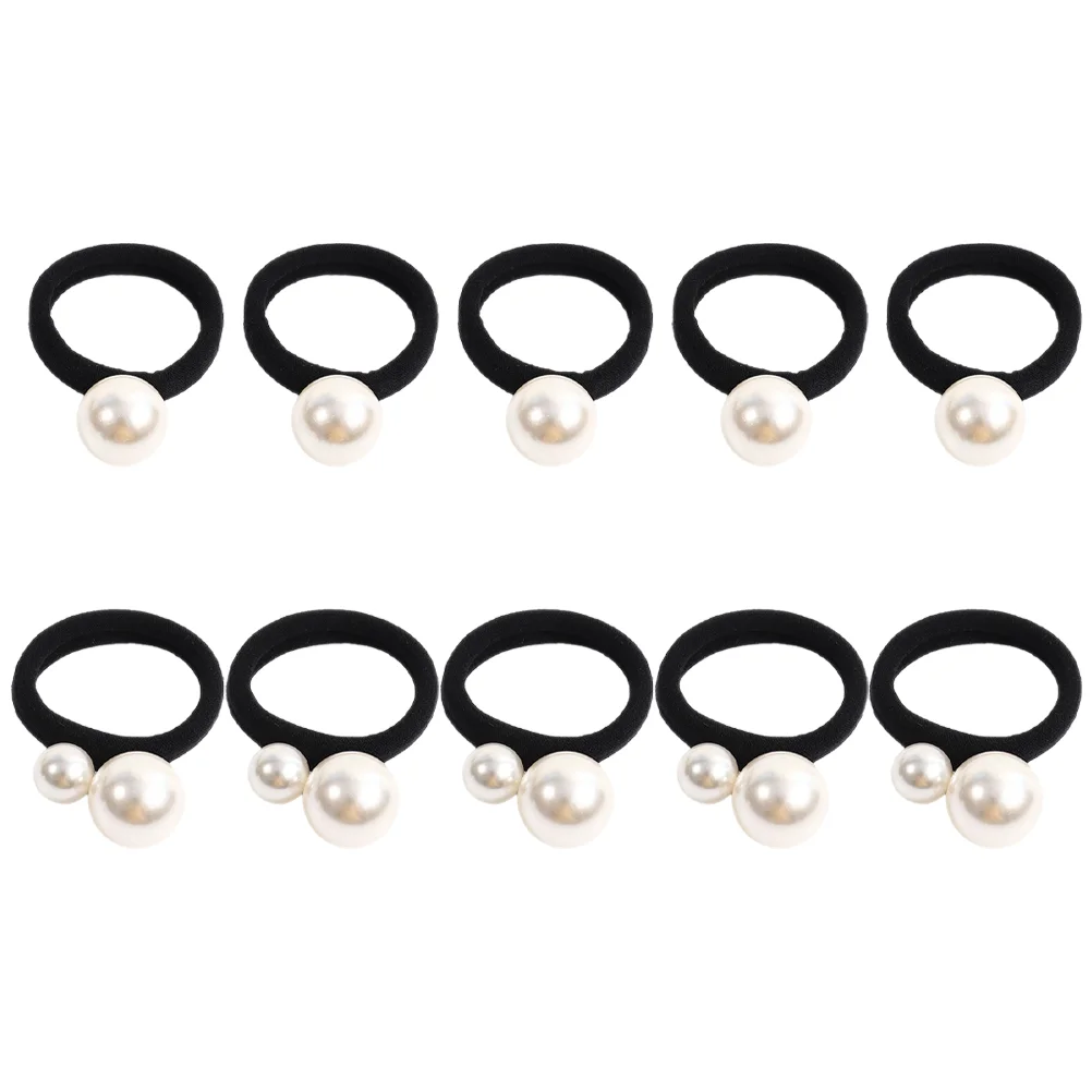 

10 Pcs Pearl Hair Tie Pearls Ponytail Holder Decorative Rope for Women Girl Miss