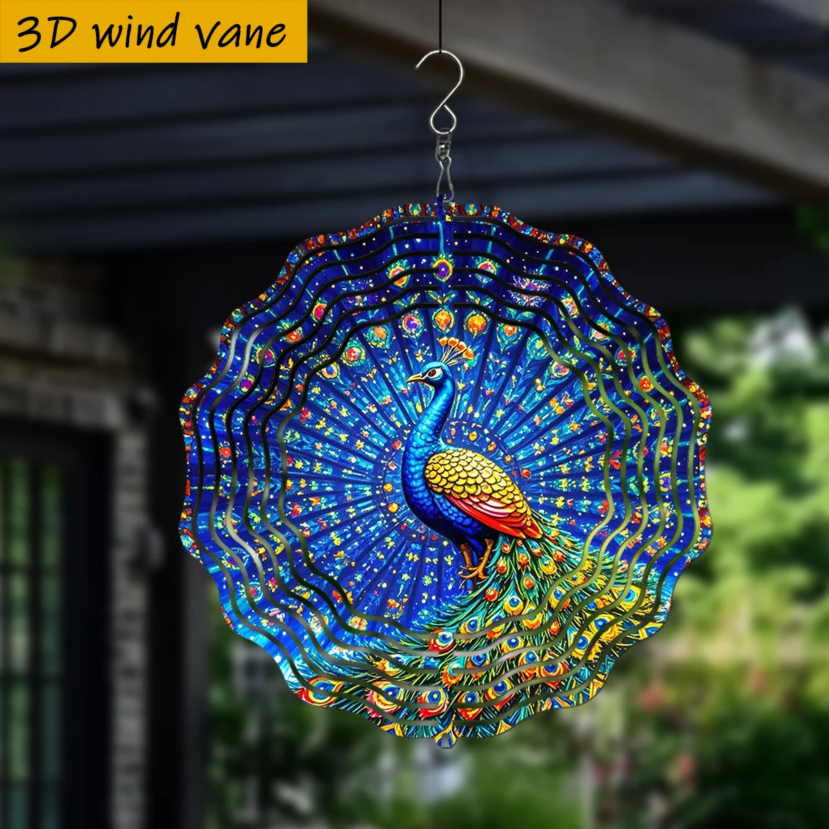 CIFBUY Peacock Wall Art Aluminum Wall Art Waterproof Durable Metal Decor for Living Room Bedroom Home Office Hallway Entryway