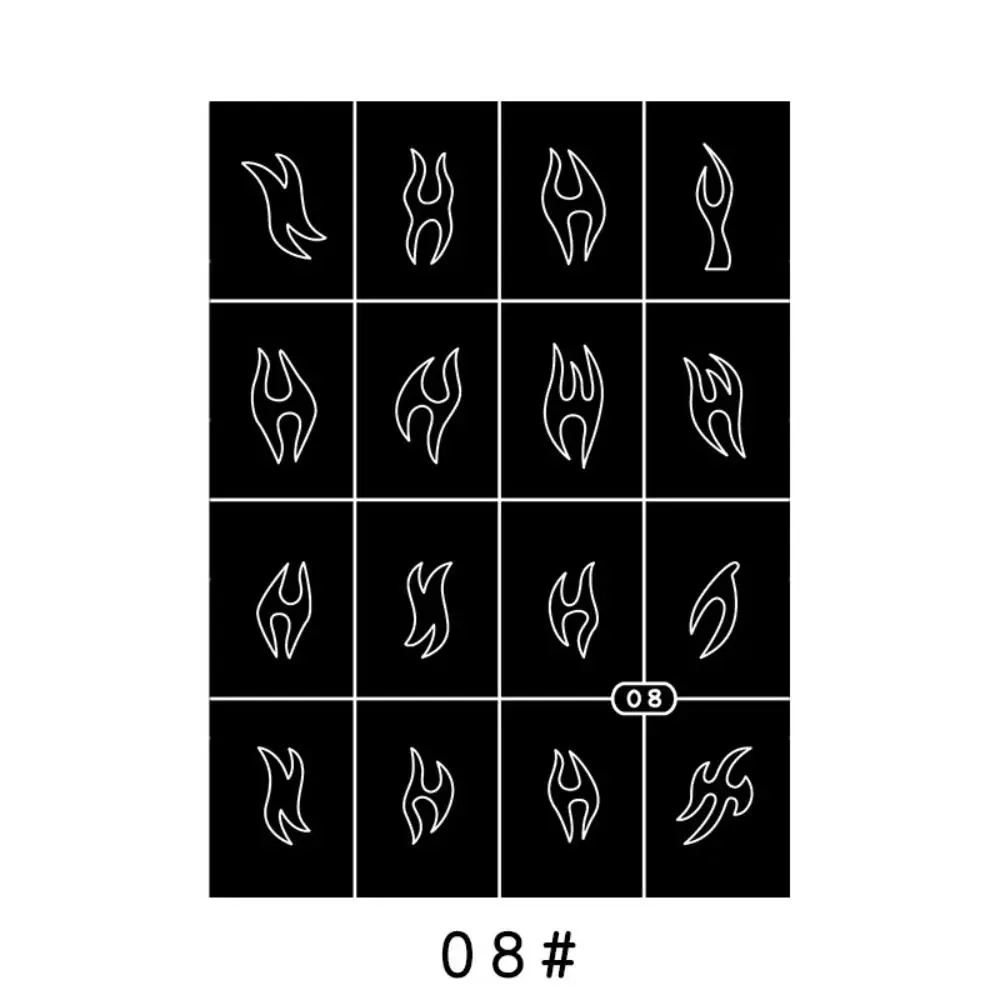 

Hollowed Face Paint Template Sticker Hand Painting Multi Pattern Body Art Paint Stencils Decorative Easily Use DIY Makeup Tools