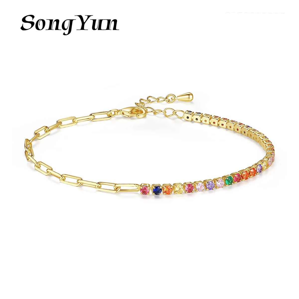 

SongYun Jewelry MHT Quality Brass Bracelet Bangle Charm CZ 7A Zircon Engagement Party Timeless Style Women Bracelets Jewelry