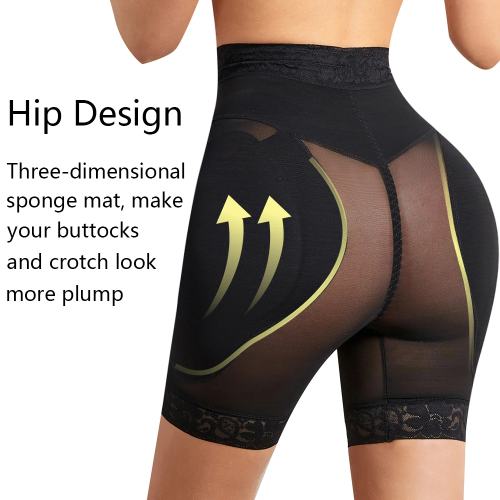 النساء عالية الخصر الورك وسادة المشكل سراويل مبطن الورك محسن ملابس داخلية السراويل تنفس بعقب رفع محدد شكل الجسم رفع سراويل #4