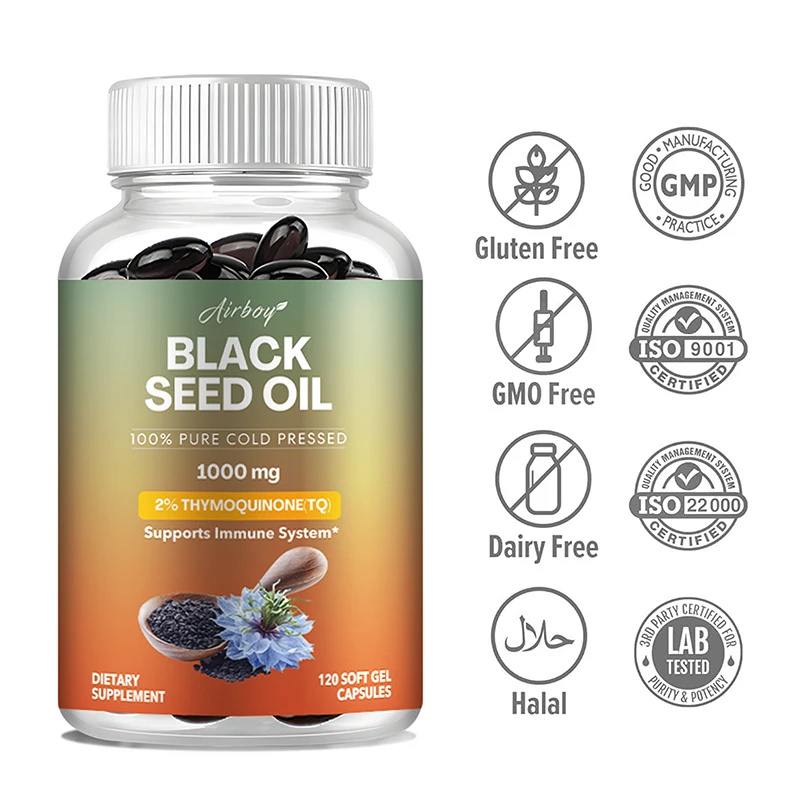 Black Seed Oil - Improves Hair, Skin, Breathing, Digestion and Overall Health