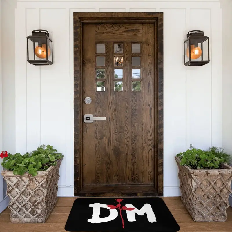 Electronic Rock Depeche Cool Mode Front Door Mat Anti-Slip Indoor Quick Dry Doormat Kitchen Balcony Entrance Rug Carpet