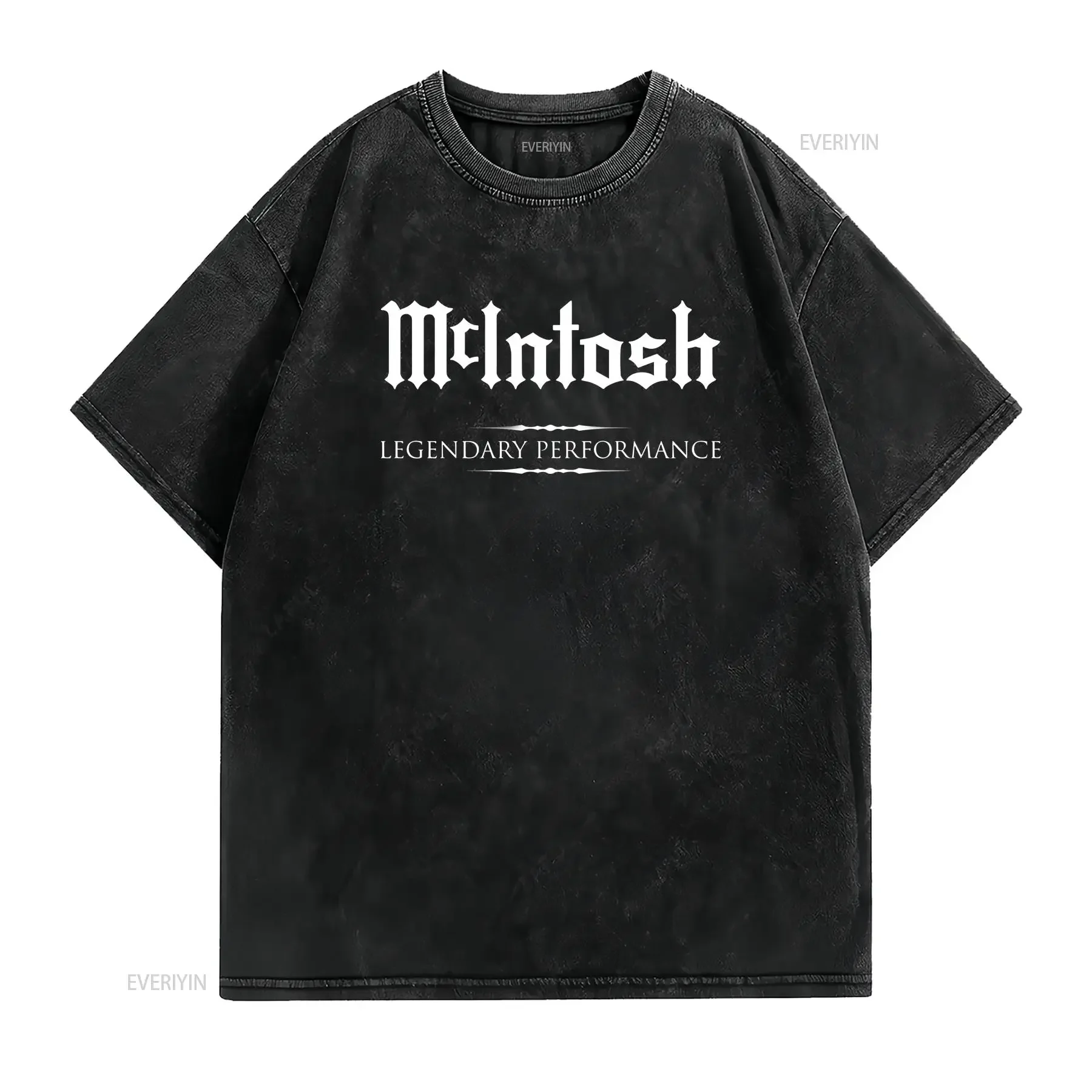McIntosh Amplifiers Men's T Shirt American men vintage Washed Versatile homme Top For Everyday Wear Unisex streetwear fashion