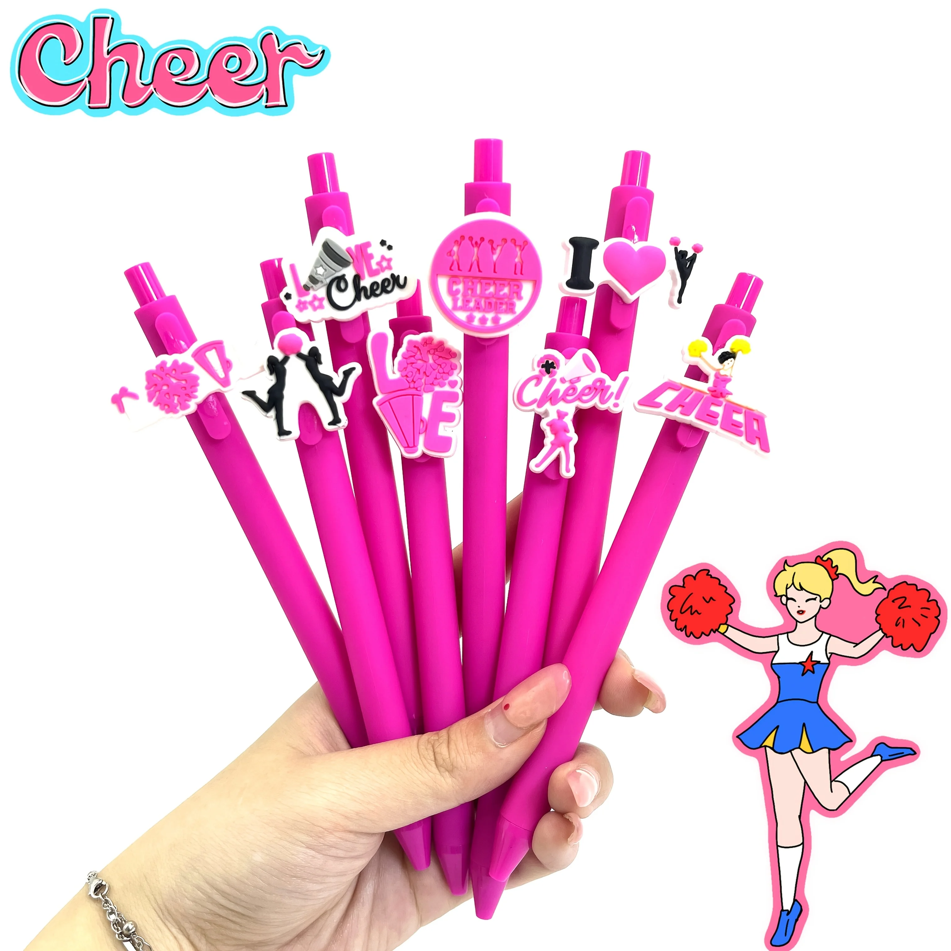 

8/16 шт., шариковая ручка в форме болельщика, мягкая резиновая шариковая ручка из ПВХ, студенческая подарочная ручка для письма, студенческая подарочная ручка для спины в школу