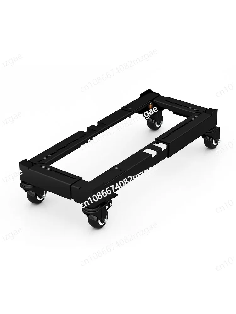 

Low corner protection desktop computer host bracket with pulley movable adjustment chassis base home office increase