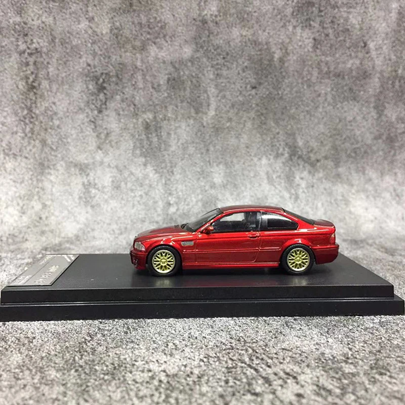 Stance Hunters x Street Weapon 1:64 Model Car E46 M3 BBS Wheel Hub Alloy Die-Cast Vehicle LTD 499 - Red Metal