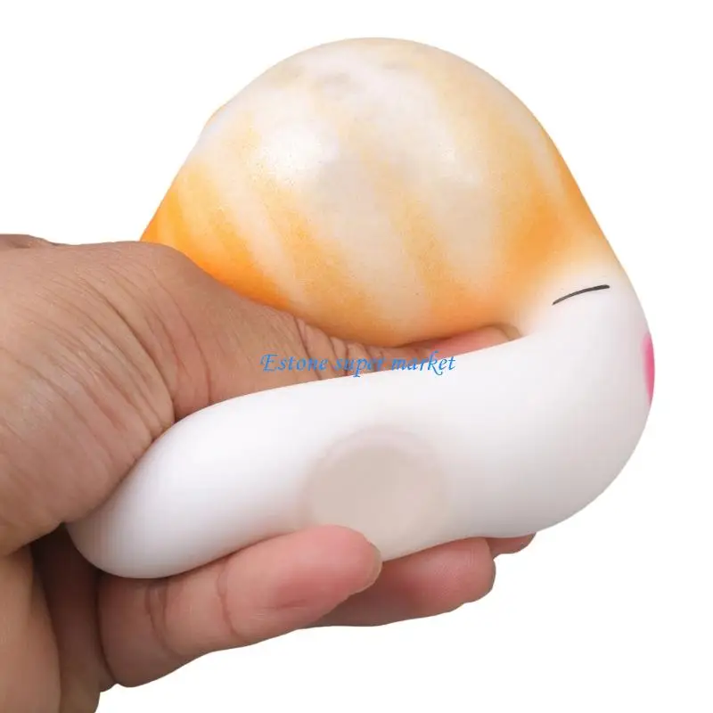090B Lovely Bun Sensory Squeeze Toy Stretchy Stress Ball For Tension Management Decompressing Stress Reliever for All Age