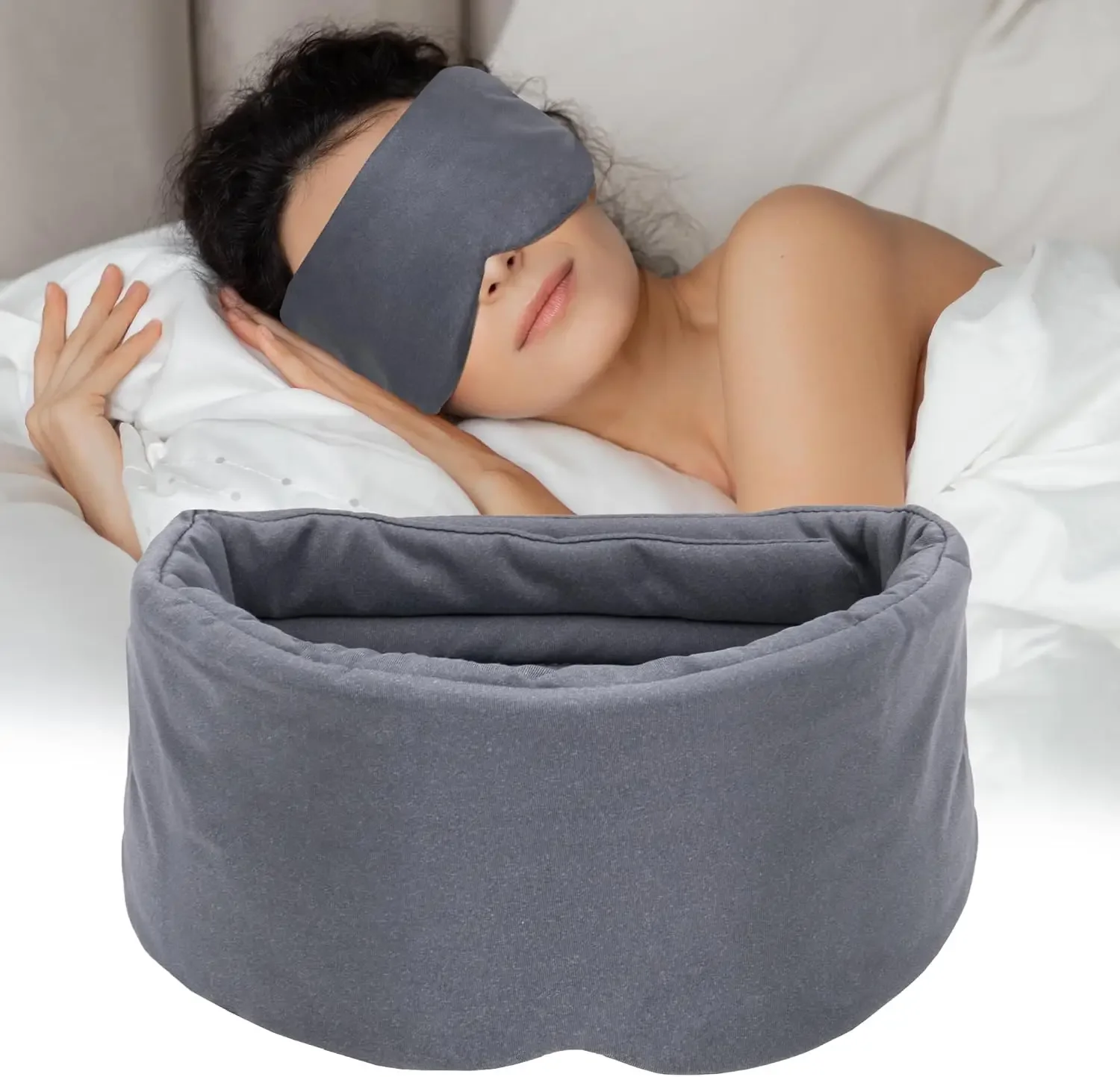 

Sleep Eye Mask – Soft Light Blocking Blindfold with Nose Pad, Adjustable Strap, Comfortable for Travel and Shift Work