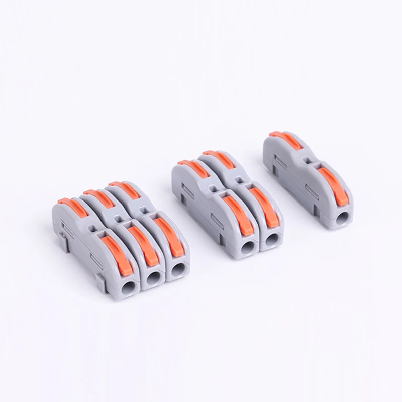 1/6/12 PCS 1 in Multiple Out Fast Electrical Connectors Universal Compact Splitter Wiring Cable Connector Push-in Terminal Block