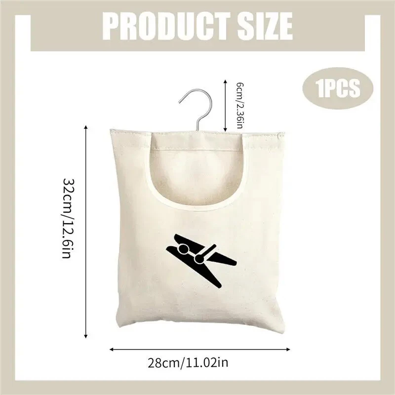 Clothespin กระเป๋าเก็บบ้านกลางแจ้งแขวน Organizer ล้างทําความสะอาดได้ Clothespin กระเป๋าความจุแขวนกระเป๋าห้องน้ํากระเป๋า