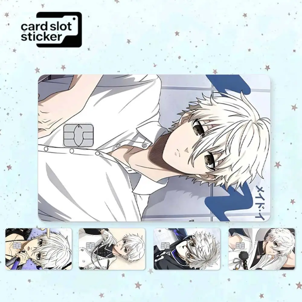 Anime Cool N-Nagi Seishiro  Credit Card HD Stickers Game Card Decal Small Chip Waterproof Sticker Gift