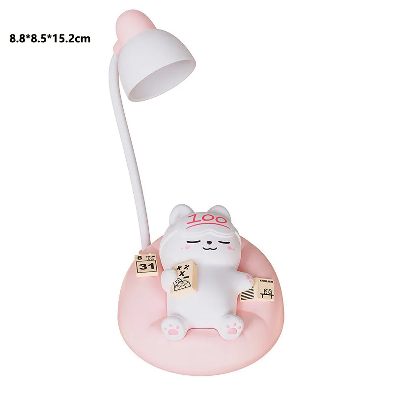 New Cute Pet Sleeping Cat Night Light, Night Feeding Tool, Small Desk Lamp USB Charging Bedhead Companion Night Light