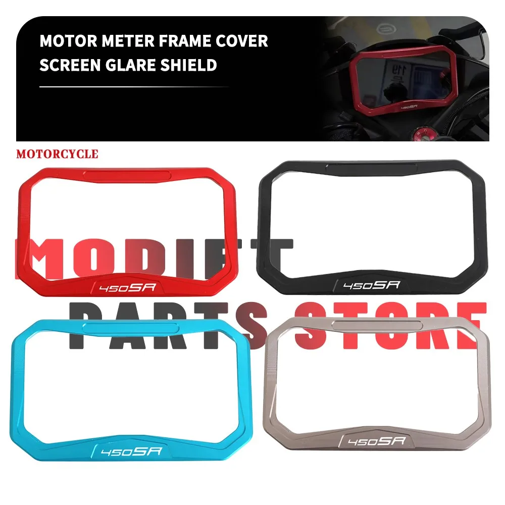 

2024 New Motorcycle CNC Meter Frame Cover For CFMOTO 450SS 450SR SR450 Screen Glare Shield Instrument Display Guard 2022 2023