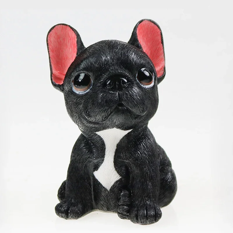 French Bulldog Car Dashboard Toys Figures Car Ornaments Nodding Dog Shaking  Bobblehead Puppy Pug Doggy Auto Interior Decor