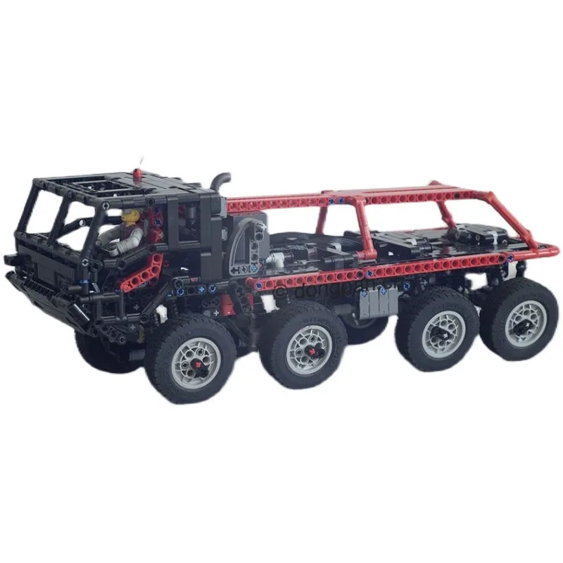 Building Block MOC-49969 Mini Trailer Truck High Difficulty Puzzle Building Block 1280PCS Adult and Child Building Block Gift