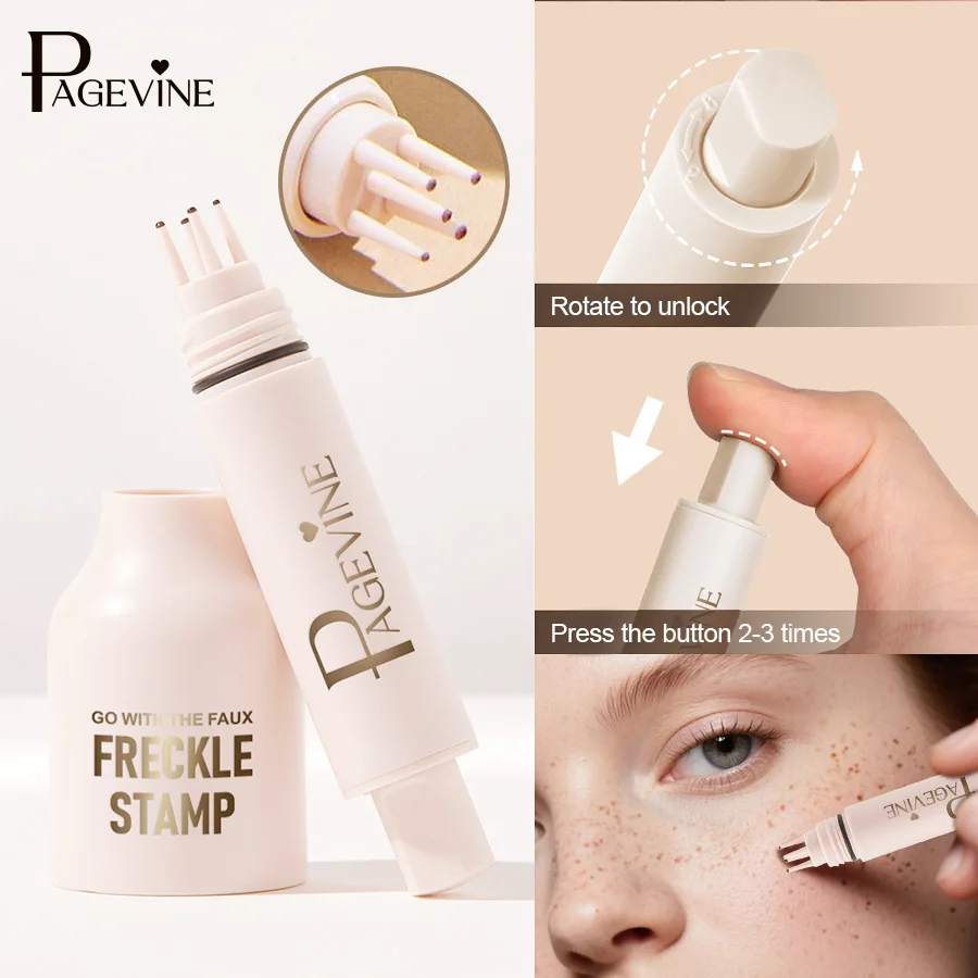 

4 Color Freckle pen Natural Simulation Seal Freckle Pen Not Easy To Fade Waterproof Good Looking Thick Spot Pen Mole Pen