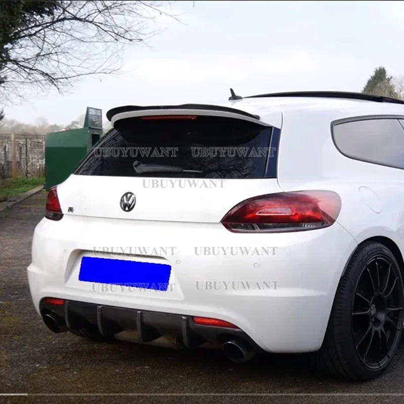 Car Roof Spoiler for Volkswagen Scirocco 2009- 2019  (Only For R and R Line) Rear Trunk Top Wings Body Kits Exterior Accessories