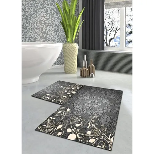 Ardizayn Special Design Slip-Resistant Not Peel Leather Outsole 2'li Bath Mat