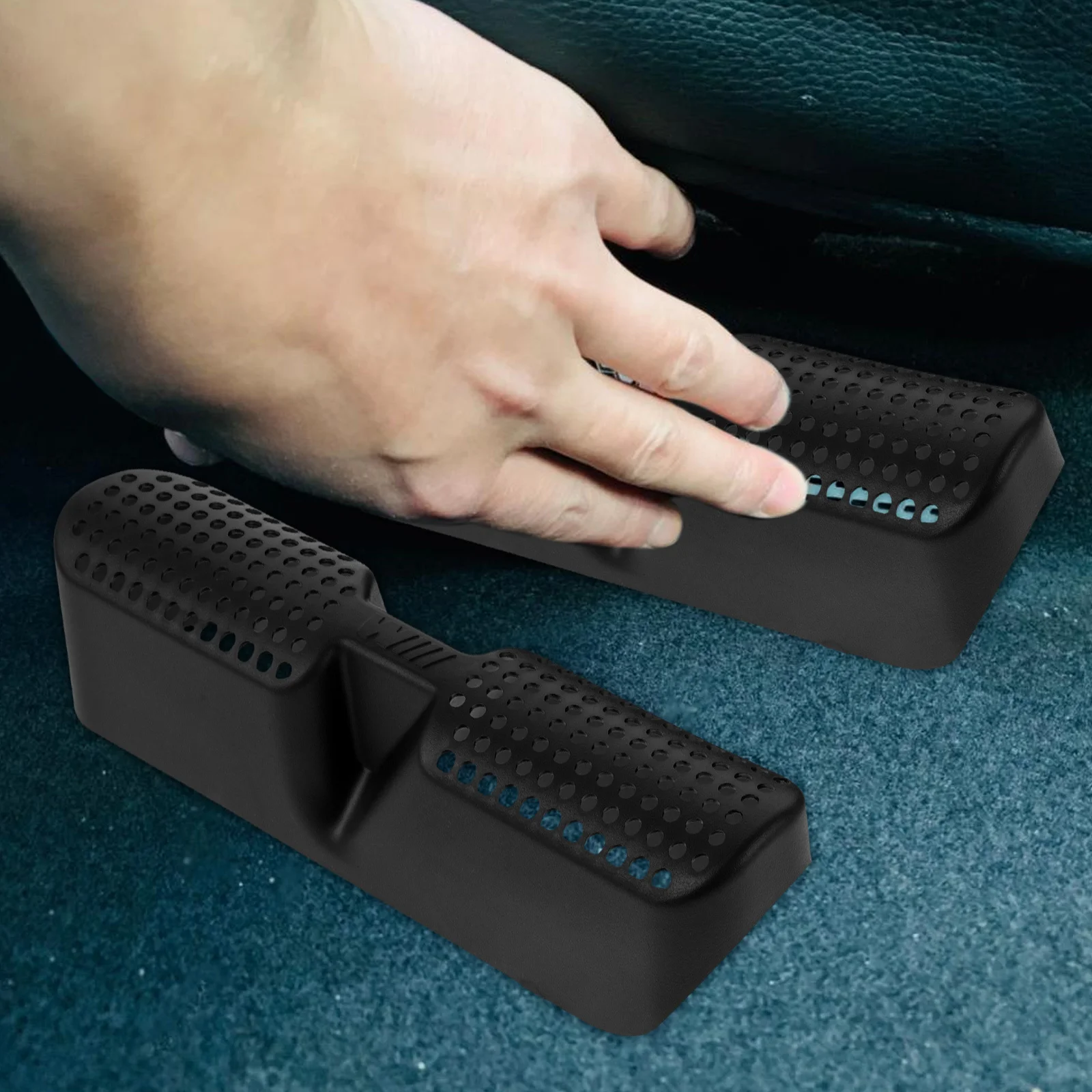 

1Pair Car Seat Vent Cover Under Seat Durable ABS Dirt Preventer Protective Air Outlet Cover Under Sear Adapter