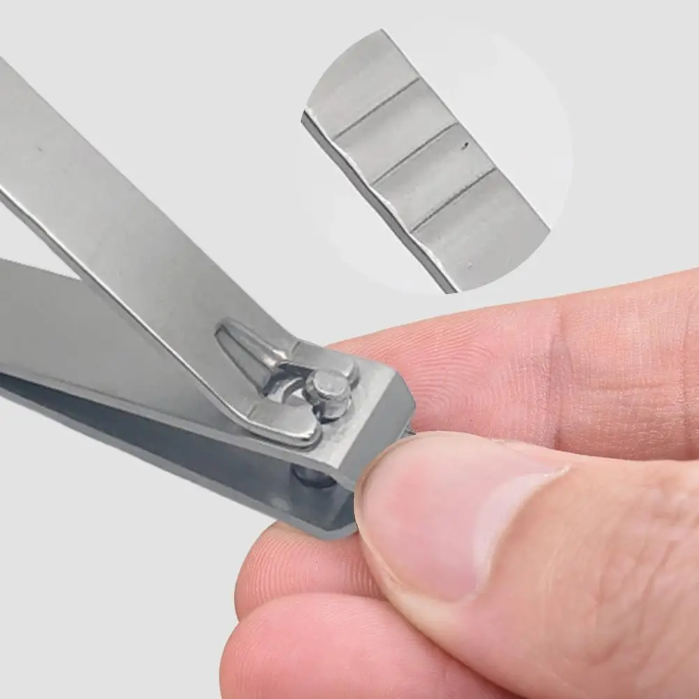 1/2pcs Fingernail Clipper Cutters Premium Stainless Steel Fingernail and Toenail Clipper Cutters Nail Clipper with Nail File