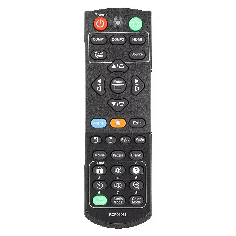 RCP01061 Remote Control Compatible With ViewSonic Tiger DLP Projectors XY7080 PJD5151 VS15871 PJD5153 VS15872 PJD5155 VS15873 PJ