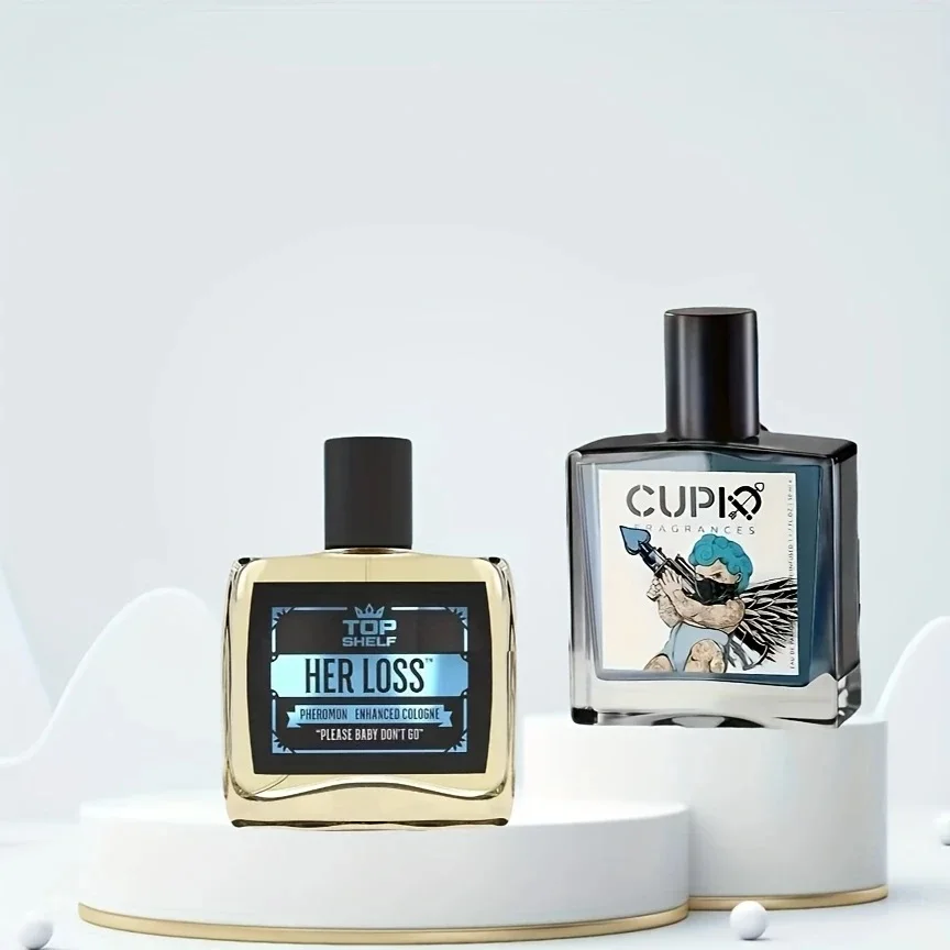 قطعتان من رذاذ عطر كولونيا للرجال - فقدانها + كوبلد، 1.7 أونصة + 1.7 أونصة، عطر مثالي للرجال، مناسب لجميع أنواع البشرة، أفضل C #1