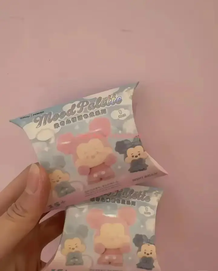 Miniso ديزني ميكي ماوس المزاج لوحة سلسلة الفاصوليا الصغيرة صندوق أعمى تحصيل الشكل Kawaii زخارف مكتب هدية ملونة لمحبي