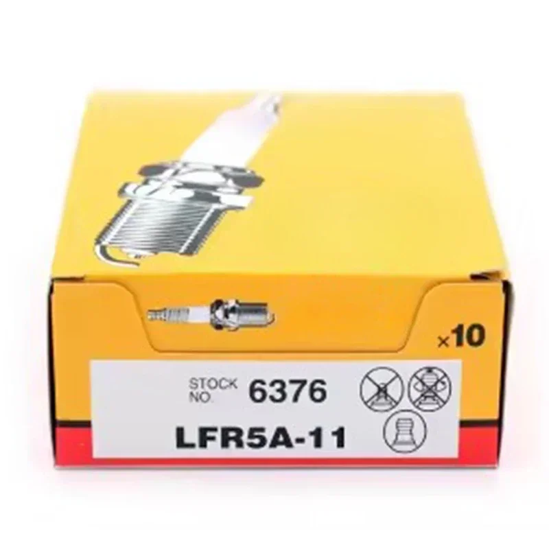 

Свеча зажигания 6376 LFR5A-11 для Hyundai ix35 Sonata Kia Optima Sportage Sorento G4KD G4KE G4KCNissan X-trail Almera QG18DE QG16DE