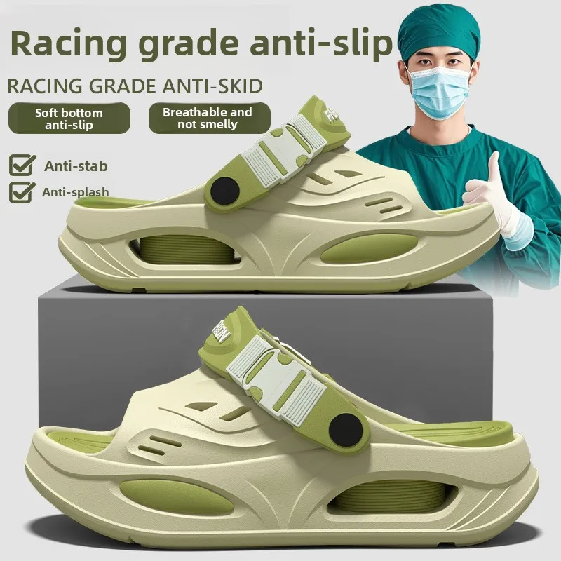 Arch support slippers men's 2026 new summer outer wear wear wear-resistant eva non-slip and deodorant driving platform sandals