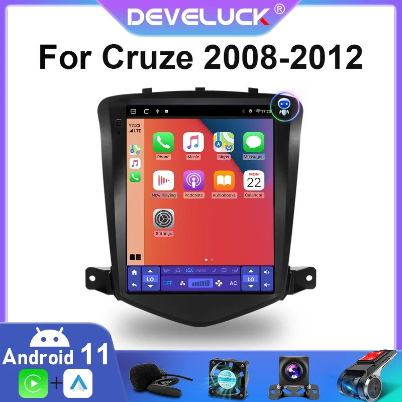 

2 Din Android 11 For Chevrolet Cruze 2008-2012 Car Stereo Radio Multimedia Video Player Navigation GPS Carplay IPS DSP RDS WIFI